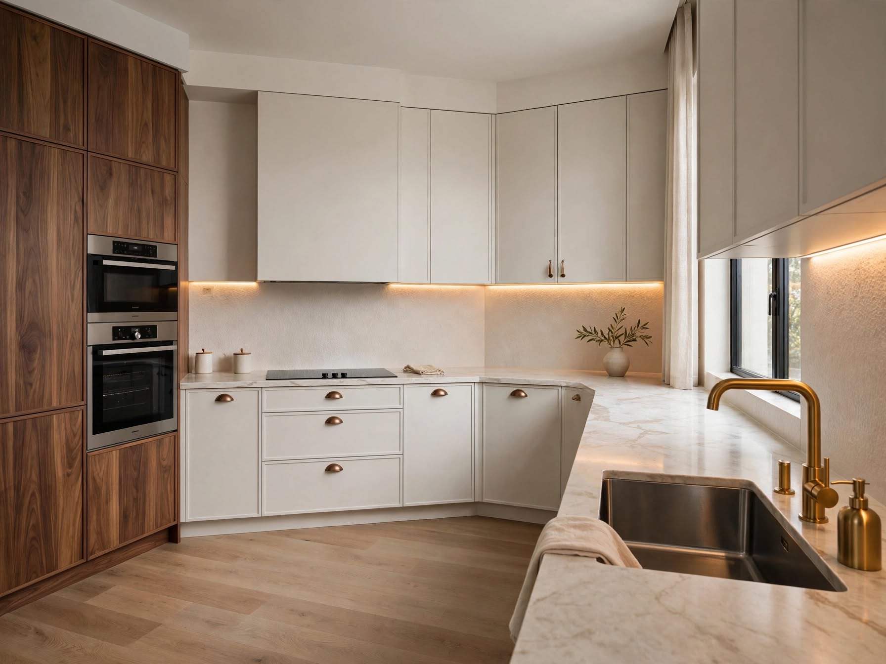L-Shaped Modular Kitchen hero view