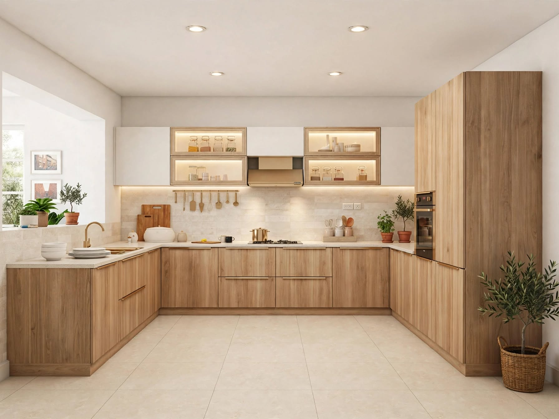 U-Shaped Modular Kitchen hero view