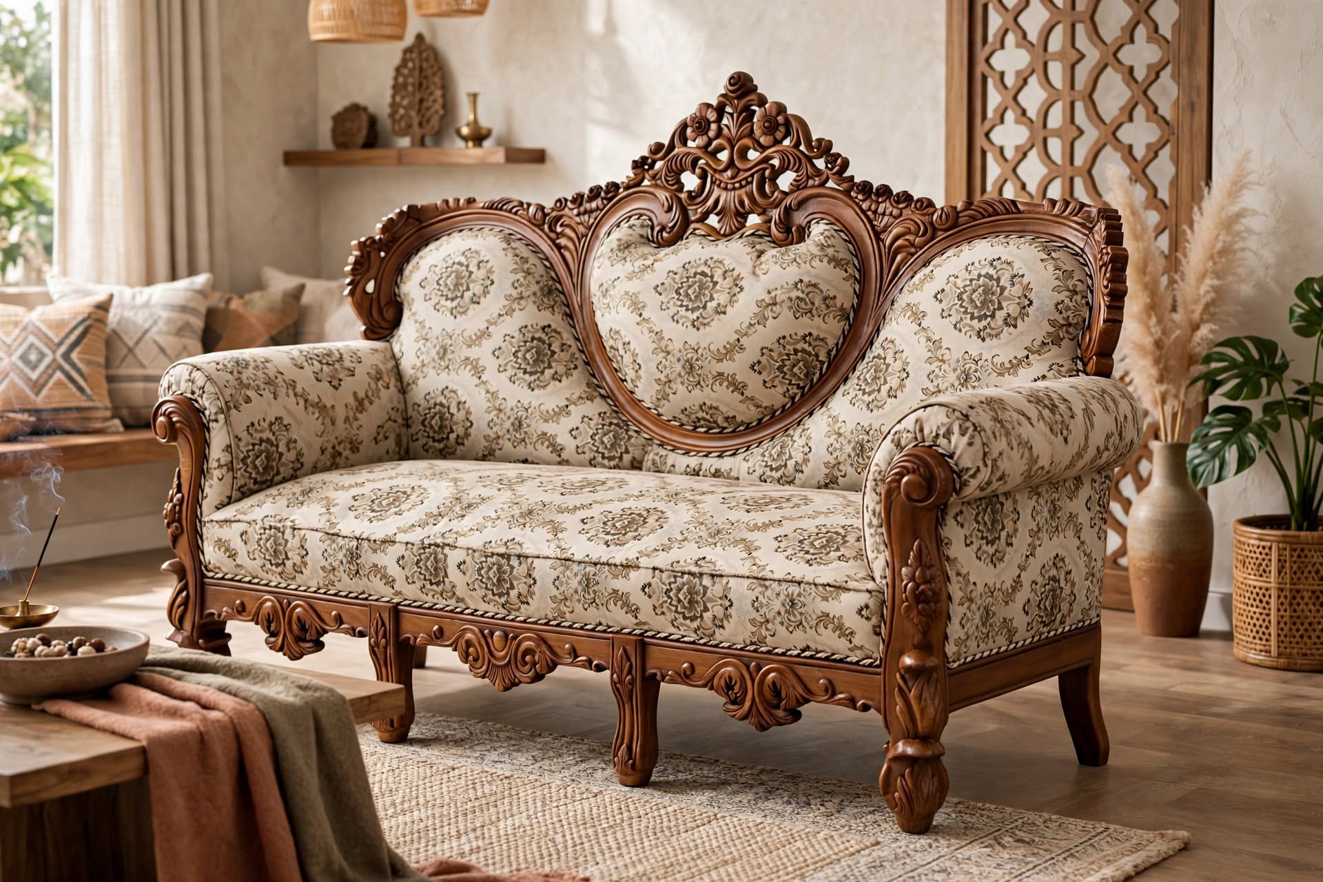 Indian Traditional Sofa hero view
