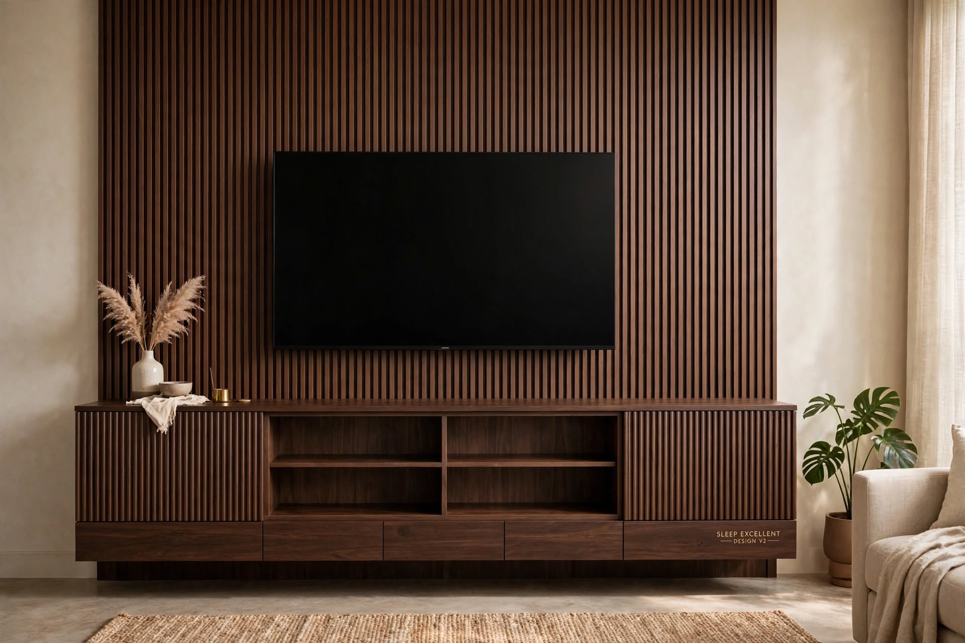 Wall Panel TV Unit hero view